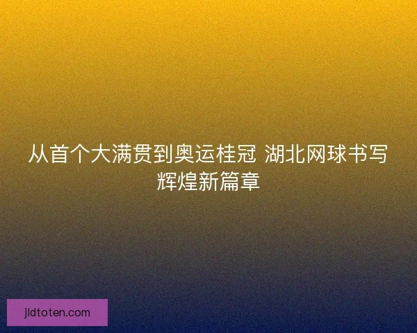 从首个大满贯到奥运桂冠 湖北网球书写辉煌新篇章